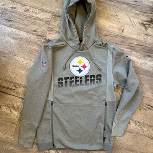 Nike Dri-Fit Pittsburgh Steelers NFL OnField Apparel Hoodie Mens Small